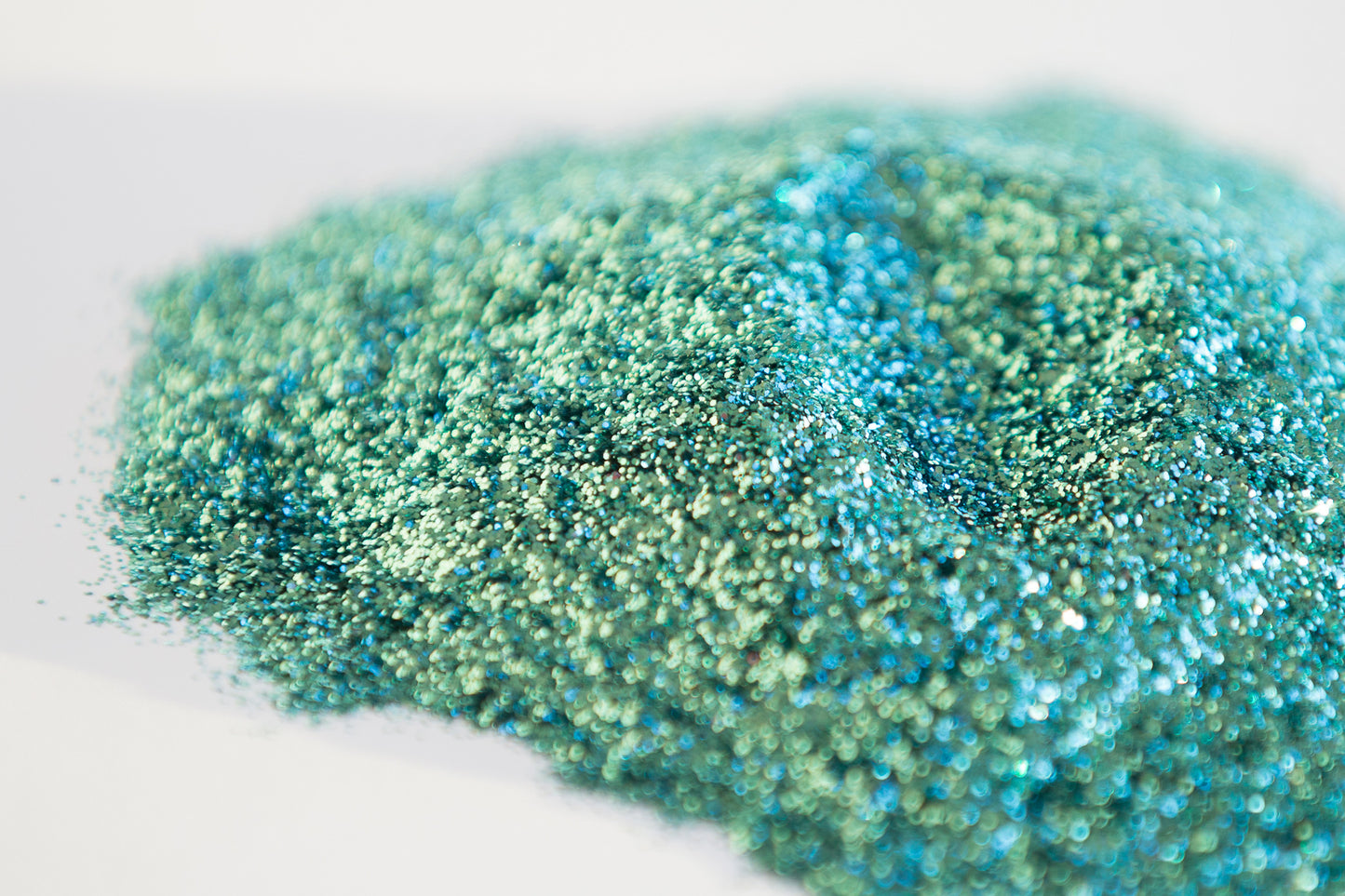 metallic fine glitter, green