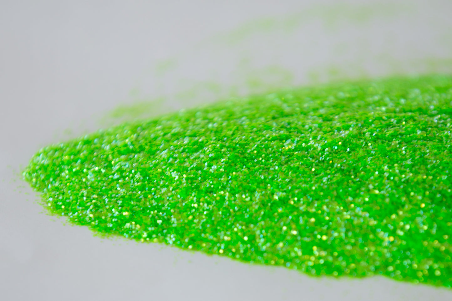 iridescent glitter, lime glitter, fine glitter