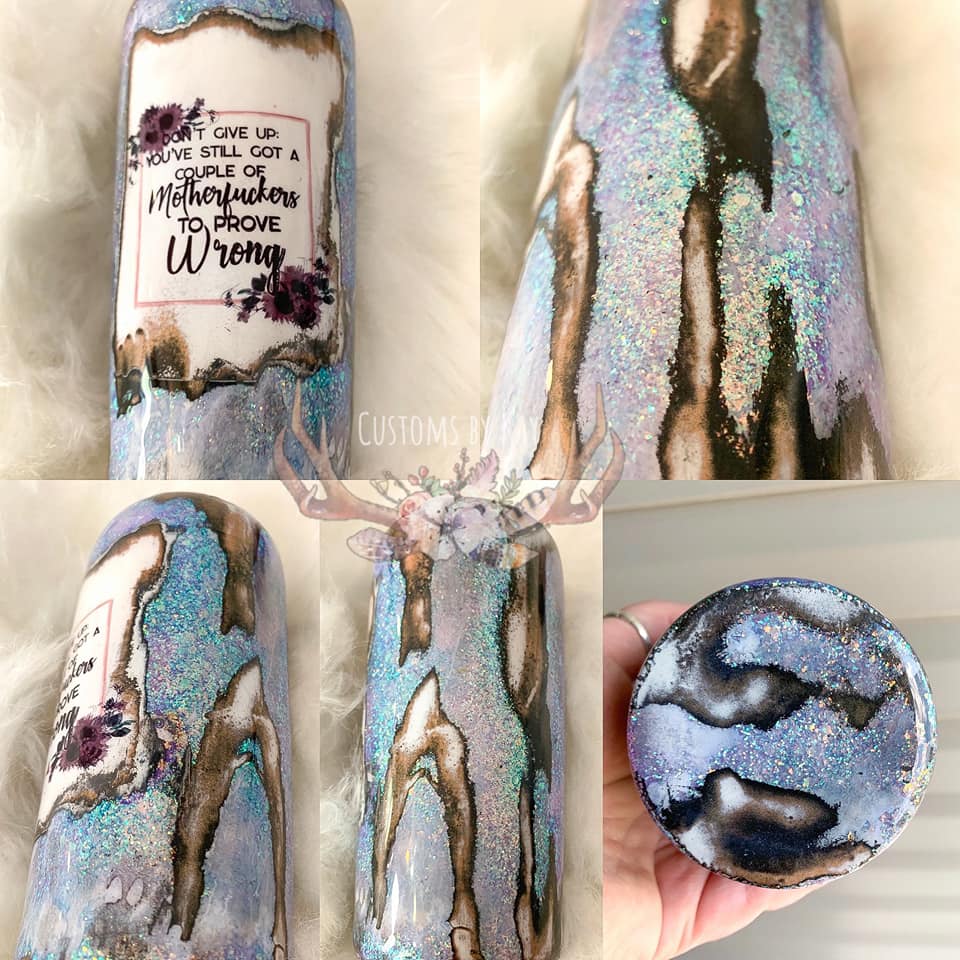 portal, white glitter, iridescent glitter