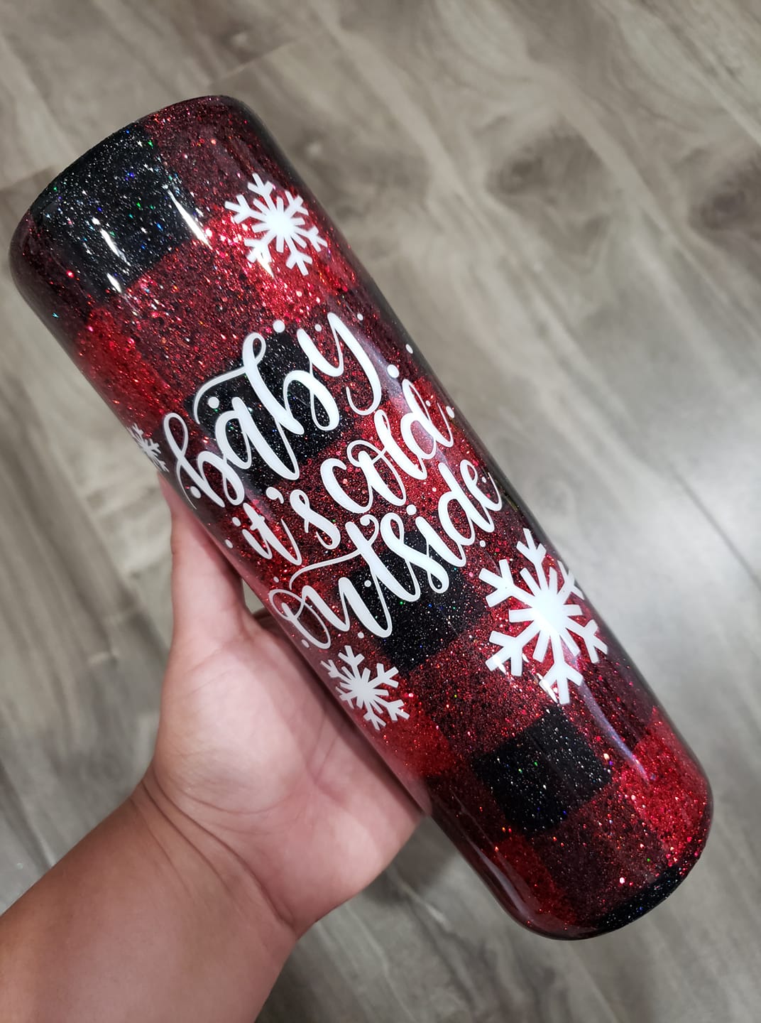 metallic glitter, fine glitter, red glitter