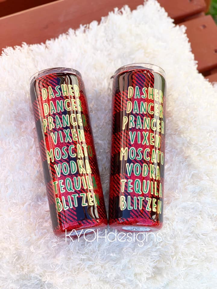 metallic glitter, red glitter, fine glitter