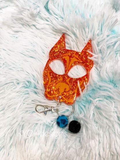 iridescent glitter, chunky glitter, orange glitter