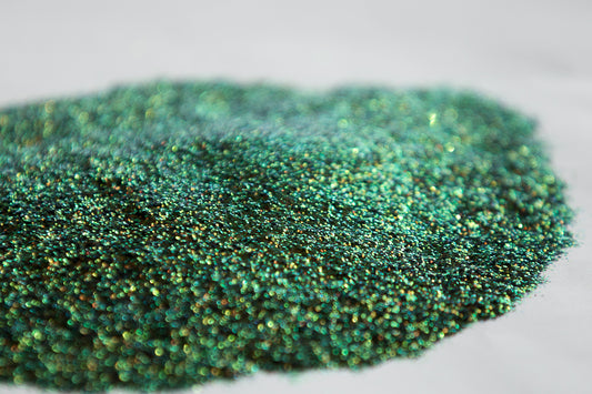 Green shifty, fine glitter