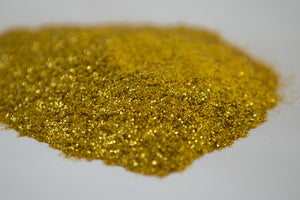 metallic glitter, fine glitter, gold glitter