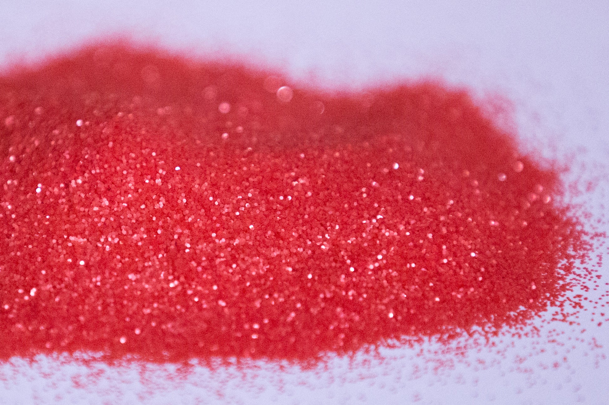 pearlescent glitter, pink glitter, red glitter, fine glitter