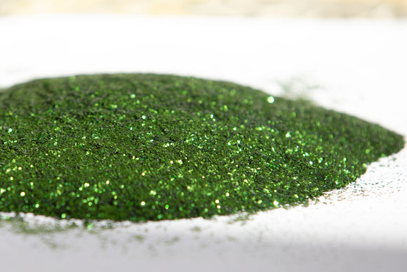 metallic glitter, green glitter, fine glitter