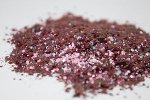 chunky glitter, custom mix glitter, pink glitter, blue glitter, metallic glitter