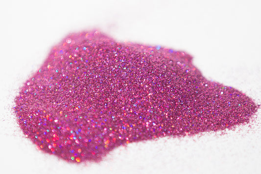 holographic glitter, fuchsia glitter, fine glitter