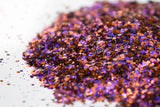 metallic glitter, chunky glitter, custom glitter, orange glitter, black glitter, purple glitter