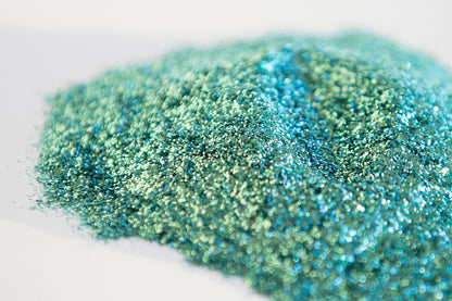 metallic fine glitter, green 