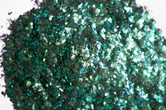 iridescent glitter, chunky glitter, green glitter, blue glitter, purple glitter