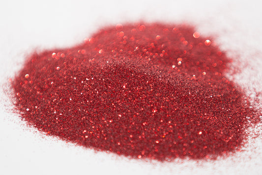 metallic glitter, red glitter, fine glitter