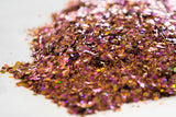 metallic glitter, holographic glitter, gold glitter, purple glitter, chunky glitter, custom glitter