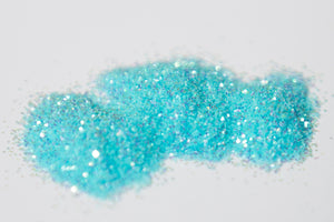 iridescent glitter, fine glitter, blue glitter