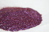 metallic glitter, iridescent glitter, custom glitter, purple glitter